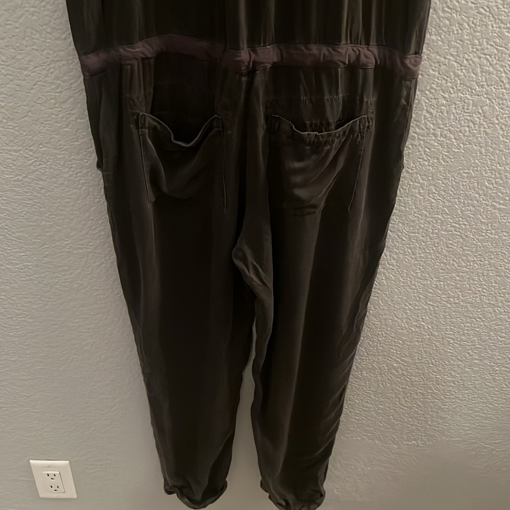 Free People Raving Rayon Utility Romper Washed Black Jumpsuit Size Small - Picture 8 of 8